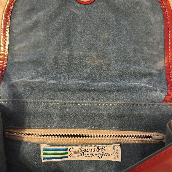 Vintage Arnold churgin Red Patent Leather Bag - Picture 4 of 4